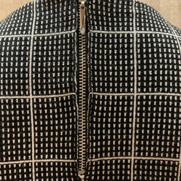 White House Black Market Peplum Top- Black and Ecru - Picture 7 of 9